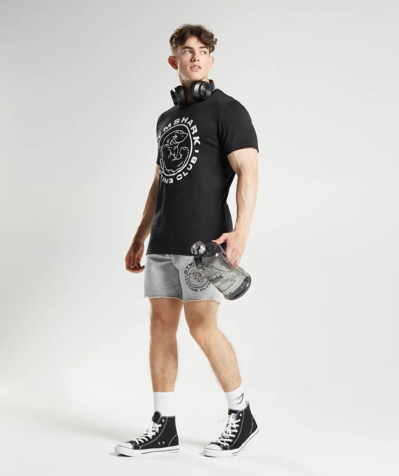 Men's Gymshark Legacy T-Shirts Black | CA 7618NA